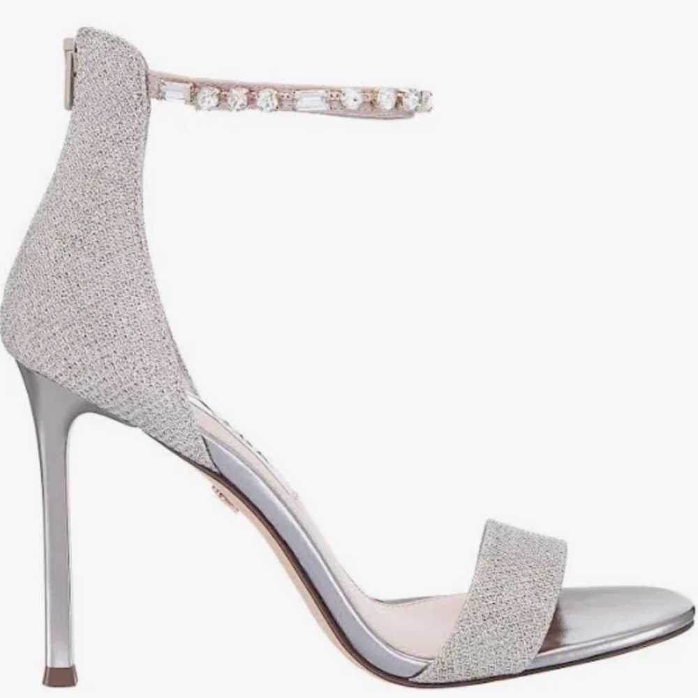 Nina Champagne Stiletto Heels Elegant Formal Sandals